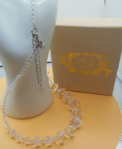 Kirks Folly Graduated Crystal Necklace 20.5&quot; - £27.25 GBP