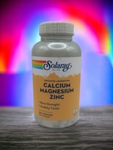 Solaray Calcium Magnesium Zinc 250 Caps Bone Strength Healthy Teeth Exp ... - $23.50