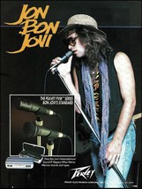 Jon Bon Jovi 1986 Peavey PVM Series Microphone ad 8 x 11 mic advertisement - £3.32 GBP