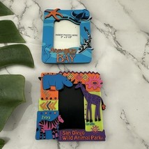 Vintage Y2k Zoo Theme Fridge Magnet Picture Frames Rubber San Diego Animals - $15.83