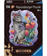 NEW Ravensburger WOODEN Jigsaw Puzzle 150 Pieces 12000757 Spring Cat - $741.49 MXN