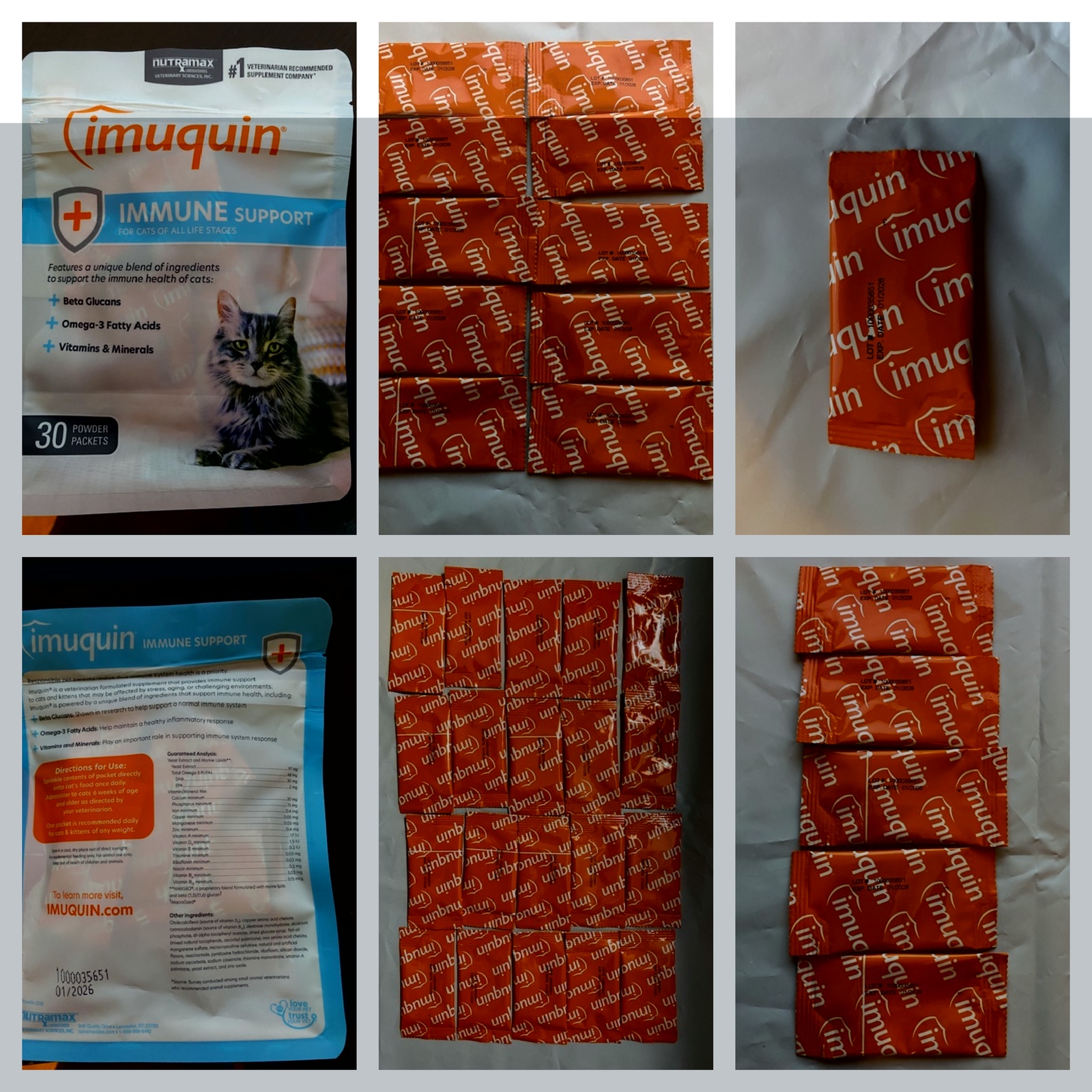 Imuquin Powder for Cats kitten New Authentic choose individual packets or bags