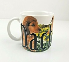 Dachshund Dog Americaware Mug Cup 3D Embossed Raised Relief Spell Out 2013 - $10.99