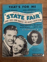 That’s For Me State Fair Sheet Music - $54.33