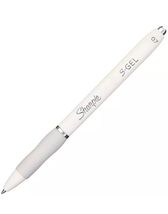 SHARPIE S-Gel, Gel Pens, Medium Point (0.7mm), Pearl White Body, Black 4... - $9.90