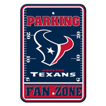 Houston Texans 12&quot; x 18&quot; Fan Zone Plastic Sign - NFL - £11.36 GBP