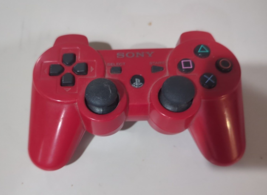 Sony Playstation 3 PS3 Sixaxis DualShock 3 Controller Genuine OEM Red - £20.23 GBP