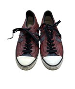 Converse John Varvatos Leather Sneakers Distressed Unisex Size M8.5 W10.5 - $202.22 CAD
