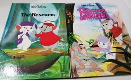 Walt Disney&#39;s The Rescuers and The Rescuers Down Under Large HC Books 1989/1990  - £19.70 GBP