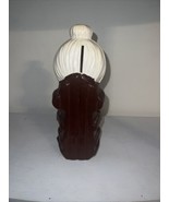 Vintage Granny Grandma Old Woman Knitting  Piggy Bank 9.5 Inches Tall - $192.93 MXN
