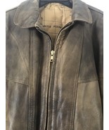 Vtg Men’s Leather Jacket Green Atlas Lining Size Medium  READ Description - €168,88 EUR