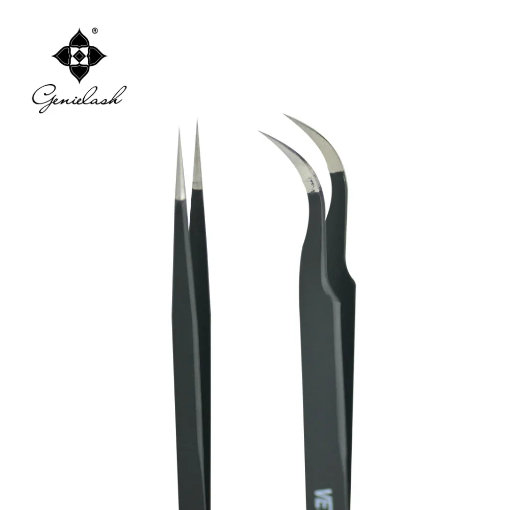 ESD-11&amp;ESD-15 Anti Static Tweezers ESD Precision lash extension tweezers Hardene - $82.76