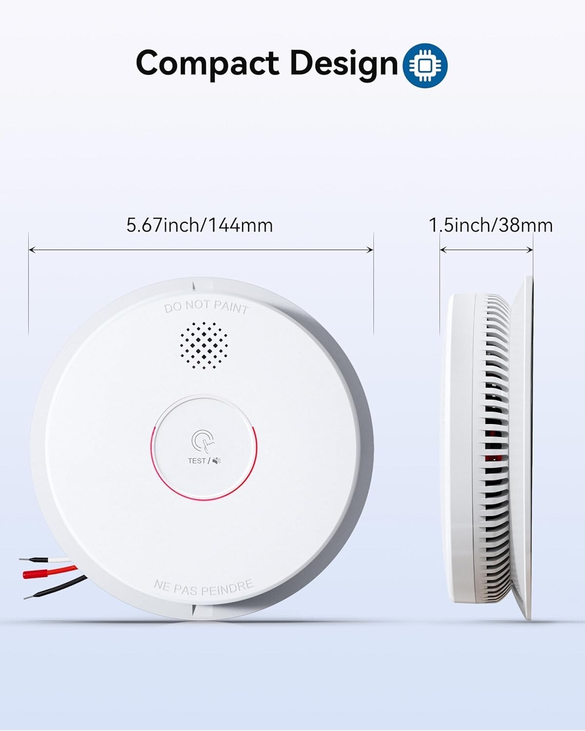 6 Pack SITERWELL Smoke Detector  Hardwired Interconnected Smoke Detector GS562A Item image 2
