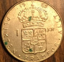 1965 Sweden Silver 1 Krona - £2.55 GBP