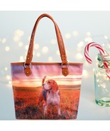 Montana West Hound Dog Printed Canvas Tote Bag - £19.65 GBP