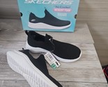 Womens Skechers Ultra Flex 56110 BKW Black Knit Slip On Sneakers Shoes  - $54.01