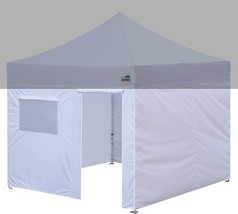 White Eurmax Usa Full Zippered Walls For 10 X 10 Easy Pop Up Canopy Tent, - £67.91 GBP