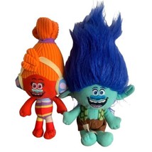 Dream Works Trolls Plush Dolls Lot of 2 - Suki 10&quot; &amp; Branch Blue 11&quot; - £10.55 GBP