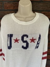 Grayson Threads USA Sweater XXL Patriotic Pullover Cardigan Red White Blue Ameri - £14.94 GBP