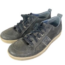 ECCO Men&#39;s Gray Leather Sneakers Retro Comfortable Lace Up Shoes 46 US 1... - $27.72