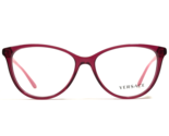 Versace Eyeglasses Frames MOD.3194 5097 Clear Purple Pink Cat Eye 54-15-140 - $121.33