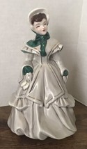 Florence Ceramics &quot;Melanie&quot; Green Woman Lady Figurine Vintage Pasadena Ca - £11.68 GBP