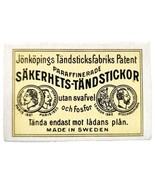 Jonkopings Patent Sweden Vintage Box Matches Swedish Import Collectible ... - $34.29 CAD