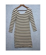Anthropologie Dolan Left Coast Dress M Petite Stripe Preeta Midi Scoop Back - $19.93