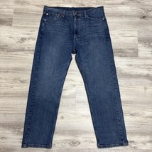 Levi&#39;s Jeans 505 Regular Fit Mens Size 38x30 Blue Medium Wash Straight Leg - $24.48