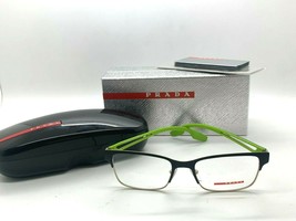 New Prada Sport Ps 55I BEO101 BLACK/NEON Green 53-18-145MM Eyeglasses Italy Nib - £91.13 GBP