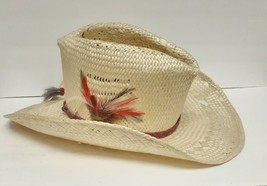 Bailey U-ROLLIT Cowboy Hat New West Western Straw Vintage Distressed - £23.21 GBP