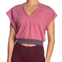 Free People dark pink cropped tee small New - £20.76 GBP