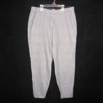 Tommy Hilfiger Black White Houndscheck Plaid Pants Casual Womens Size 16 - £15.78 GBP