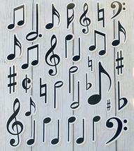1 Sheets Music Notes Stickers Papercraft Planner Stickers for Scrapbook - £4.56 GBP