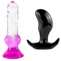 8.3 inch Huge Mango Butt Plug+Flexible Dogs Dildos - £50.82 GBP