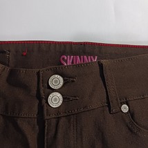 GoGo Star Mid-Rise RN#121773 Women's Brown Stretch Skinny Jeans Size L (28×30) image 6