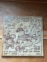 The Enchanted Realm Art Work by Pat Lane Diaz Hand Drawn Wall Tile Babie... - £14.93 GBP