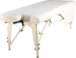 Master Massage Universal Massage Table Flannel Sheet Set 3 in 1 Table Cover, Fac - £48.75 GBP