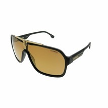 Carrera Black Gold Plastic Aviator Sunglasses Gold Mirror Lens - £129.42 GBP