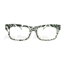 Sharpie Art Print Clear Lens Glasses Rectangular Optical Frame - £7.58 GBP