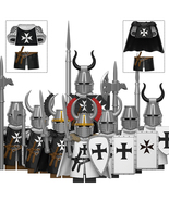 8pcs Heavy Teutonic Knights and Knights Hospitaller Minifigures Set - £15.97 GBP