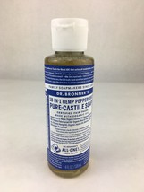 Dr Bronner&#39;s Pure Castile Soap 4oz Peppermint Concentrated Organic Fair Trade - £6.14 GBP