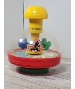 Vintage 1991 Redbox Franklin Turtle Push Spin Spinning Toy Baby Kids VIDEO - $27.41 CAD