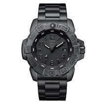 Watches Luminox Brand Wrist Watch Mens Us Navy Seal Blackout Stainless Steel New - $545.99