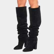 Ver the knee boots women new design fur warm winter shoes women fashion high heel thigh thumb200