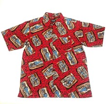 KAD Clothing Men&#39;s X-Large Shirt Woody Surfboard Red Camp Lounge Aloha H... - £15.65 GBP