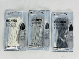 3 x HICKIES No Tie Elastic Lacing System Packs of 14 White, Grey &amp; Charcoal - $19.99