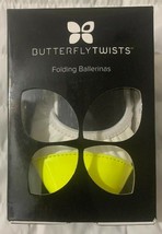 Butterfly Twists Nicola Folding Ballerinas Shoes US 7 Eur 38 White / Yellow NIB - £12.47 GBP