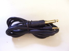 3pcs Audio Cable 1/4&quot; - 1/8&quot; Mono Adaptor 6 Ft Cord Gold Plated Bulk - £3.90 GBP
