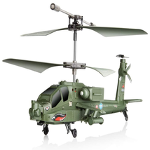 Apache AH-64 Helicopter RC Flight Infrared 3CH Gyro Military Aircraft Model AH64 - £42.52 GBP